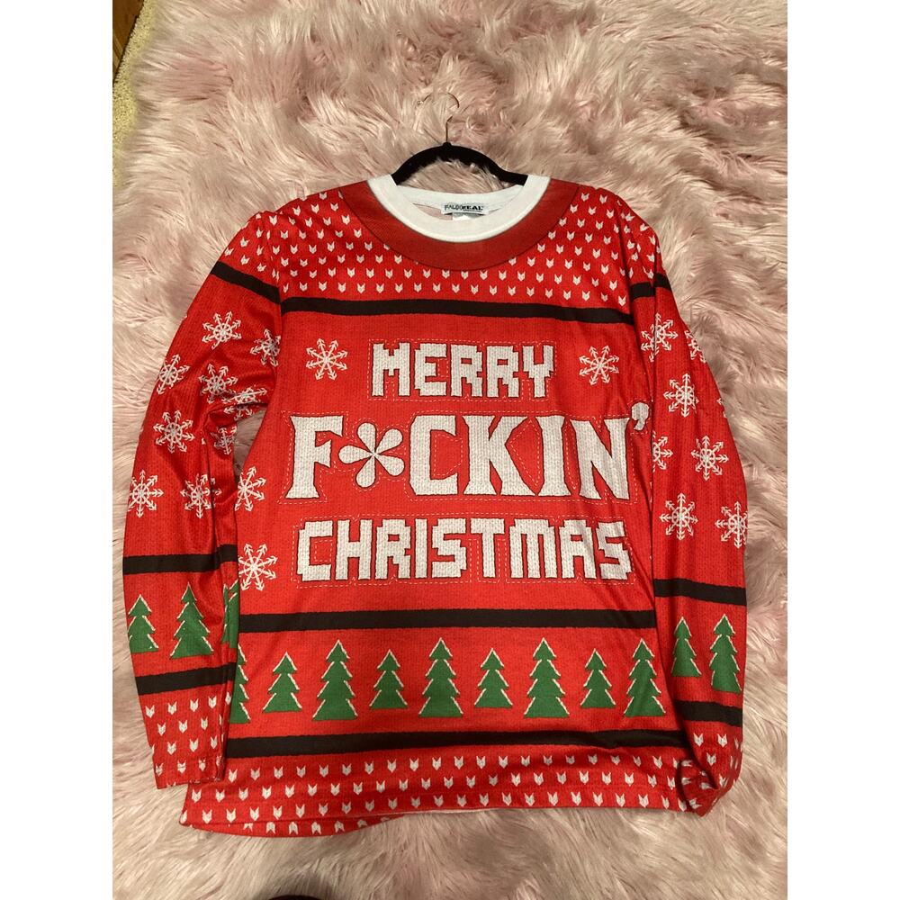 Merry Christmas long sleeve tshirt Medium